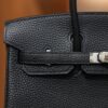 버킨 25 끌레망스 블랙 은장