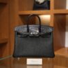 버킨 25 터치 매트 블랙 은장
