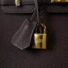 버킨 25 토고 루즈셀리에 금장