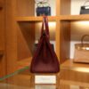 버킨 25 토고 루즈아쉬 은장