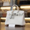 버킨 25 토고 머쉬룸 은장