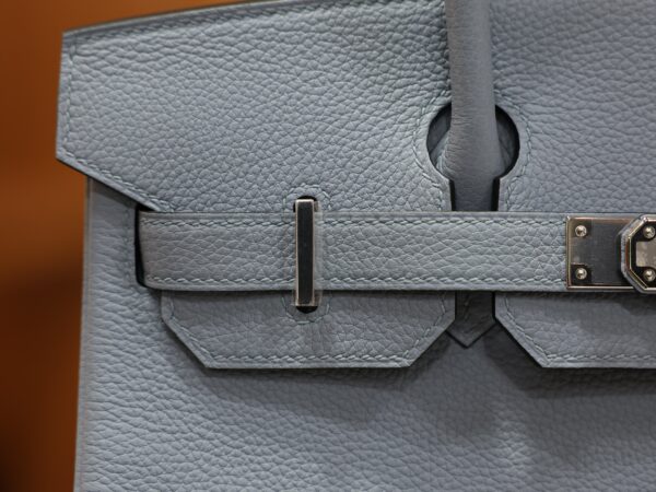 버킨 30 토고 블루린 은장